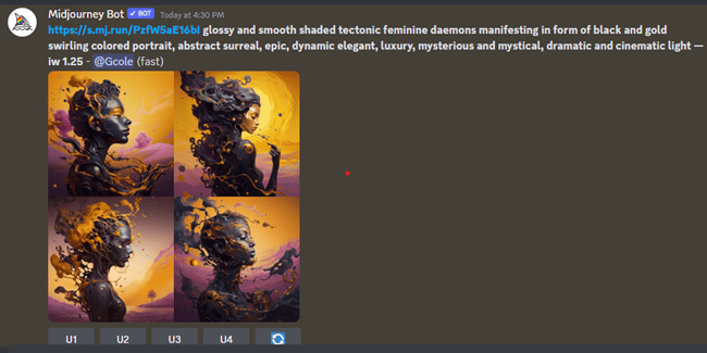 Midjourney image weight range 1